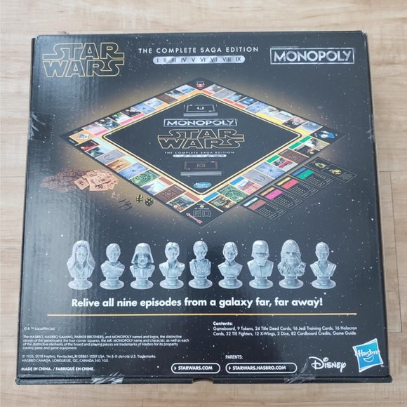 Star Wars Monopoly Game – The Complete Saga Edition - DAMAGED BOXES!! - Picture 3 of 5